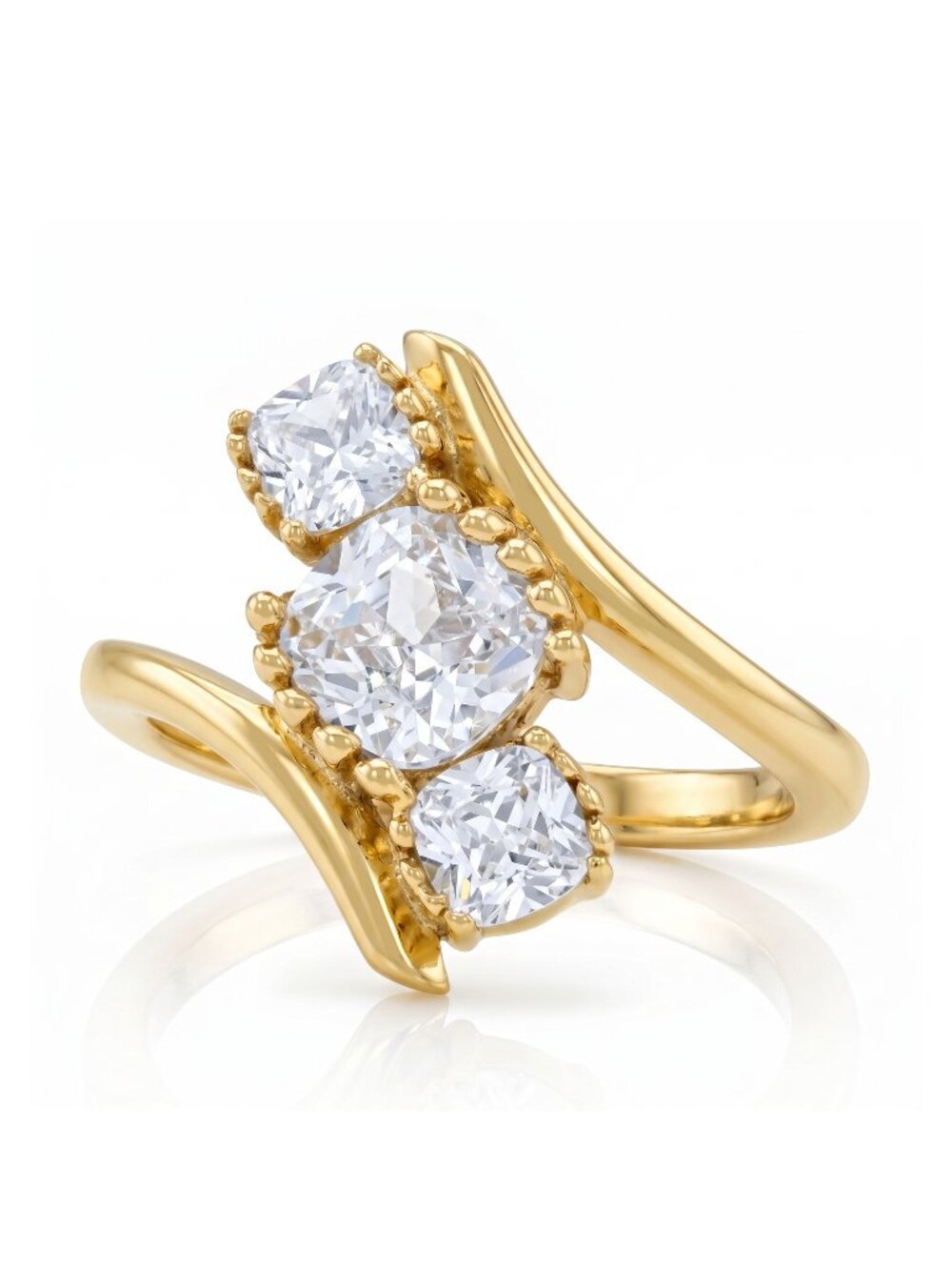 Gold Ring, 925 Sterling Silver Charmed Aroma 2017